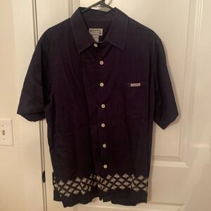 Men’s Cotton short sleeve button down shirt